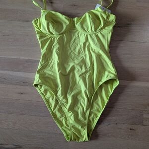 Andie Neon Yellow Women's One Piece Swimsuit